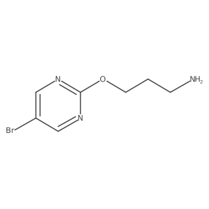 3-((5-Bromopyrimidin-2-yl)oxy)propan-1-amine结构式