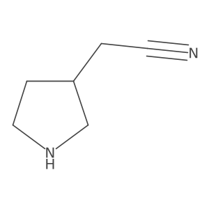 (3S)-3-pyrrolidinylacetonitrile结构式