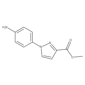 Methyl 1-(4-aminophenyl)-1H-pyrazole-3-carboxylate Structure