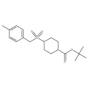 tert-Butyl 4-((4-methylbenzyl)sulfonyl)piperazine-1-carboxylate结构式