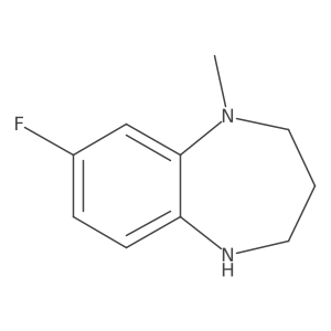 8-fluoro-1-methyl-2,3,4,5-tetrahydro-1H-1,5-benzodiazepine结构式
