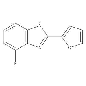 4-Fluoro-2-(furan-2-yl)-1H-benzo[d]imidazole结构式