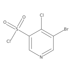 5-Bromo-4-chloropyridine-3-sulfonyl chloride结构式