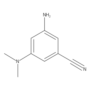 3-Amino-5-(dimethylamino)benzonitrile结构式