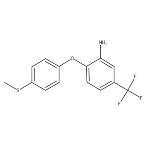 2-[4-(Methylthio)phenoxy]-5-(trifluoromethyl)aniline Structure