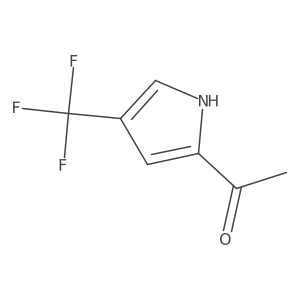 1-(4-(Trifluoromethyl)-1H-pyrrol-2-yl)ethan-1-one结构式