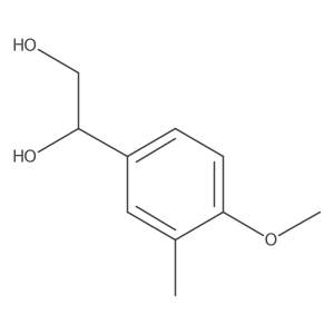 1-(4-Methoxy-3-methylphenyl)ethane-1,2-diol结构式
