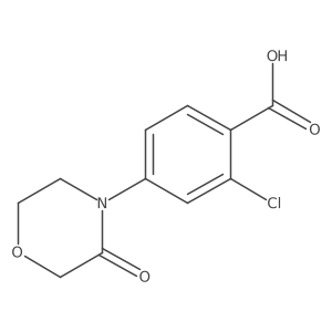 2-Chloro-4-(3-oxomorpholin-4-yl)benzoic acid Structure