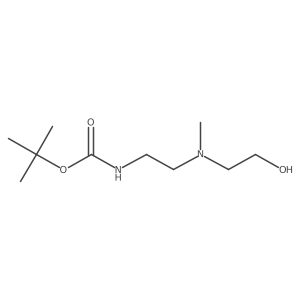 tert-butyl N-{2-[(2-hydroxyethyl)(methyl)amino]ethyl}carbamate Structure