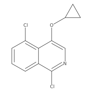 1,5-Dichloro-4-cyclopropoxyisoquinoline Structure