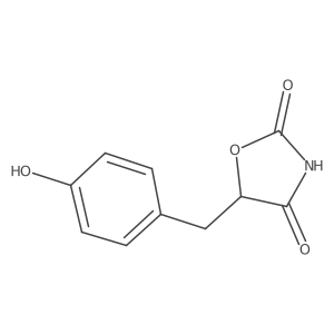 5-([4-Hydroxyphenyl]methyl)oxazolidine-2,4-dione Structure