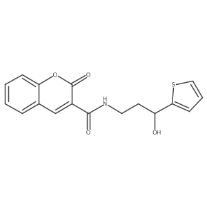 N-(3-hydroxy-3-(thiophen-2-yl)propyl)-2-oxo-2H-chromene-3-carboxamide Structure