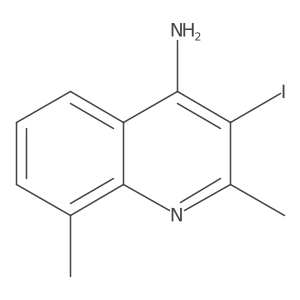 4-Amino-2,8-dimethyl-3-iodoquinoline Structure