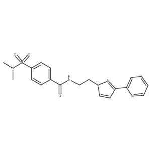 4-(N,N-dimethylsulfamoyl)-N-(2-(3-(pyridin-2-yl)-1H-pyrazol-1-yl)ethyl)benzamide Structure