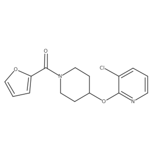 (4-((3-Chloropyridin-2-yl)oxy)piperidin-1-yl)(furan-2-yl)methanone结构式