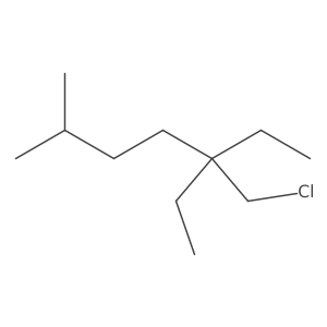 5-(Chloromethyl)-5-ethyl-2-methylheptane结构式