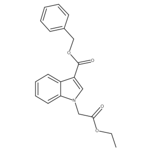 Ethyl 3-[(phenylmethoxy)carbonyl]-1H-indole-1-acetate Structure