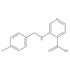 3-[(4-Fluorobenzyl)amino]pyridine-4-carboxylic acid结构式
