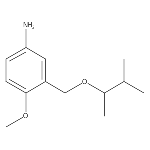 4-Methoxy-3-([(3-methylbutan-2-YL)oxy]methyl)aniline结构式