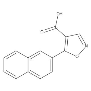 5-(Naphthalen-2-yl)-1,2-oxazole-4-carboxylic acid Structure