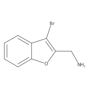 (3-Bromo-1-benzofuran-2-yl)methanamine Structure