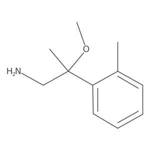 2-Methoxy-2-(2-methylphenyl)propan-1-amine结构式