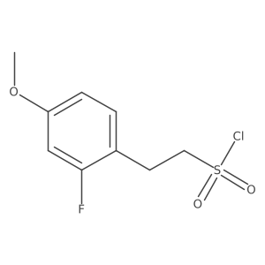 2-(2-Fluoro-4-methoxyphenyl)ethane-1-sulfonyl chloride Structure