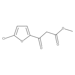 Methyl 3-(5-chlorofuran-2-yl)-3-oxopropanoate结构式