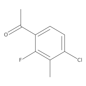 4'-Chloro-2'-fluoro-3'-methylacetophenone结构式