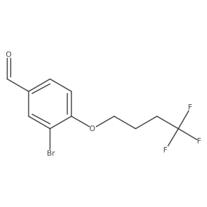 3-Bromo-4-(4,4,4-trifluorobutoxy)benzaldehyde Structure
