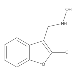 N-[(2-chloro-1-benzofuran-3-yl)methyl]hydroxylamine Structure