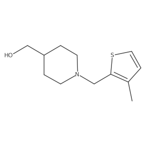 (1-((3-Methylthiophen-2-yl)methyl)piperidin-4-yl)methanol Structure