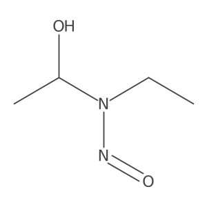 1-(Ethylnitrosoamino)ethanol结构式