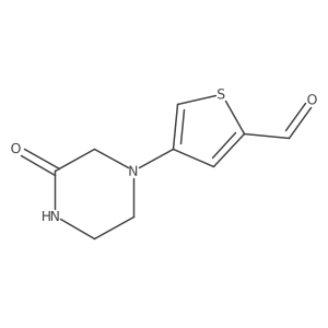 4-(3-Oxopiperazin-1-yl)thiophene-2-carbaldehyde结构式