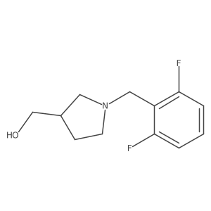 (1-(2,6-Difluorobenzyl)pyrrolidin-3-yl)methanol Structure
