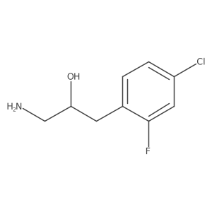 1-Amino-3-(4-chloro-2-fluorophenyl)propan-2-ol结构式