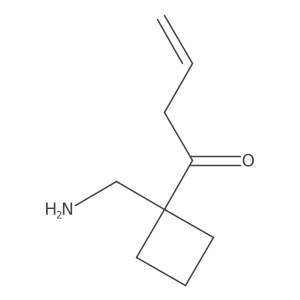1-[1-(Aminomethyl)cyclobutyl]but-3-EN-1-one Structure