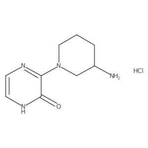 3-(3-aminopiperidin-1-yl)pyrazin-2(1H)-one hydrochloride Structure