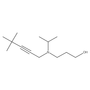 1-Propanol, 3-[(4,4-dimethyl-2-pentyn-1-yl)(1-methylethyl)amino]- Structure