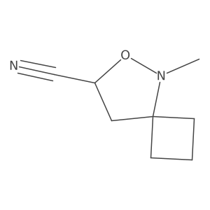 5-Methyl-6-oxa-5-azaspiro[3.4]octane-7-carbonitrile结构式