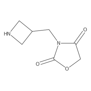 3-[(Azetidin-3-yl)methyl]-1,3-oxazolidine-2,4-dione结构式