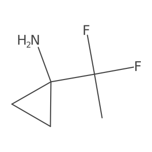 1-(1,1-Difluoroethyl)cyclopropan-1-amine结构式