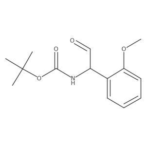 tert-butyl N-[1-(2-methoxyphenyl)-2-oxoethyl]carbamate Structure