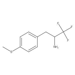 1,1,1-Trifluoro-3-[4-(methylsulfanyl)phenyl]propan-2-amine结构式