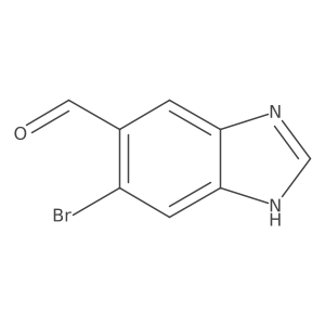 6-bromo-1H-1,3-benzodiazole-5-carbaldehyde结构式