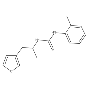 1-(1-(Furan-3-yl)propan-2-yl)-3-(o-tolyl)urea结构式