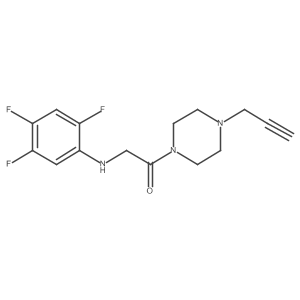 1-[4-(Prop-2-yn-1-yl)piperazin-1-yl]-2-[(2,4,5-trifluorophenyl)amino]ethan-1-one结构式