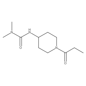 1,1-Dimethyl-3-(1-propanoylpiperidin-4-yl)urea Structure