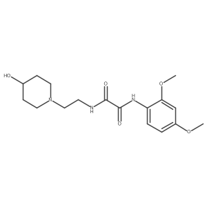 N1-(2,4-dimethoxyphenyl)-N2-(2-(4-hydroxypiperidin-1-yl)ethyl)oxalamide Structure