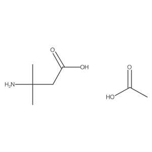 3-Amino-3-methylbutanoic acid, acetic acid结构式